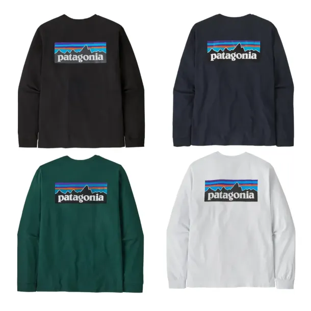 Patagonia Men's Long-Sleeved P-6 Logo Responsibili-Tee