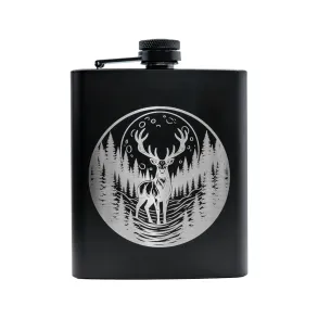 Lommel�rke 207 ML Sort Med Hjorte Og Skov Motiv