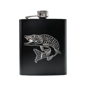 Lommel�rke 207 ML Sort Med Gedde Motiv