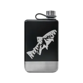 Lommel�rke 237 ML Sort/S�lv Med Fiske Motiv