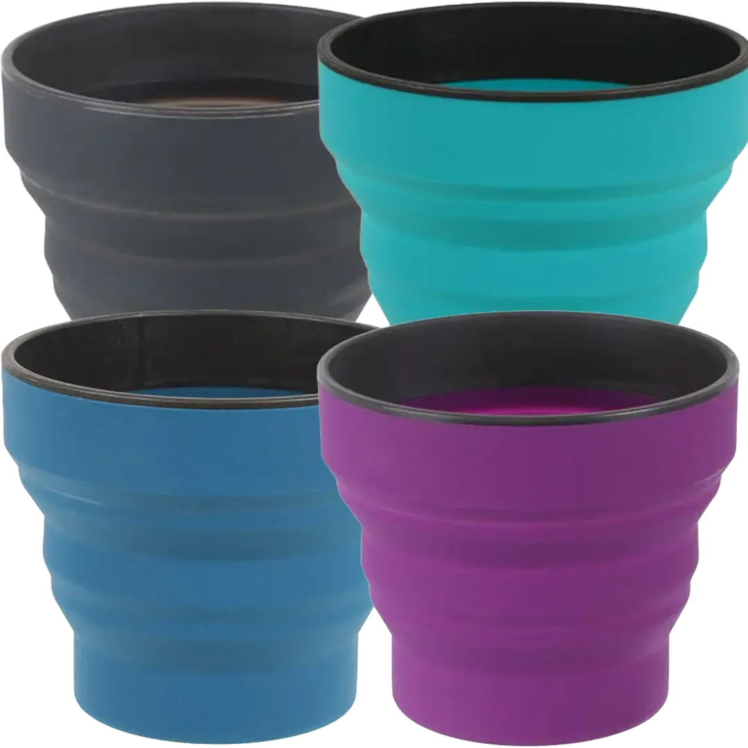 Lifeventure Silicone Ellipse Collapsible Portable Bowl For Camping, Travel And Outdoor - Navy Blue