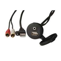 Fusion panelmonteret USB/3,5 mm AUX-stik