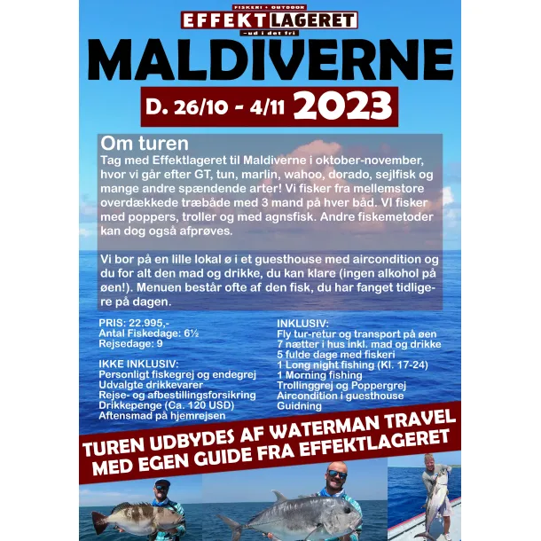 Maldiverne 26/10-4/11 2023 - Events EFFEKTLAGERET ApS