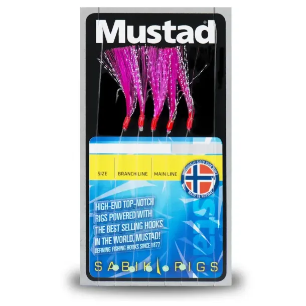 Mustad Sabiki Fluo Pink Flasher