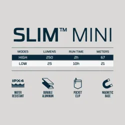 Nebo Slim Mini Genopladelig Lommelygte