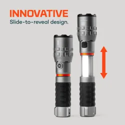 Nebo Slyde King 4K Genopladelig Lommelygte Med COB