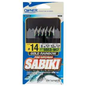 Owner Fish Catchers Sabiki Gold Rainbow Skin