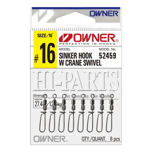 Owner Sinker Hook Crane Swivel
