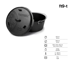 Petromax Dutch Ovens with plane bottom surface