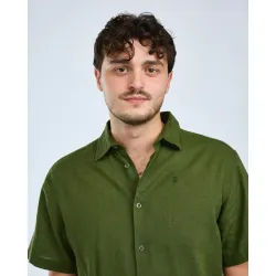 Pinewood V�rnamo Men's Hemp Mix Kort�rmet Skjorte