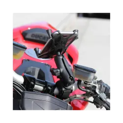 RAM X-Grip Phone Mount with RAM Tough-Claw Small Clamp Base - Medium