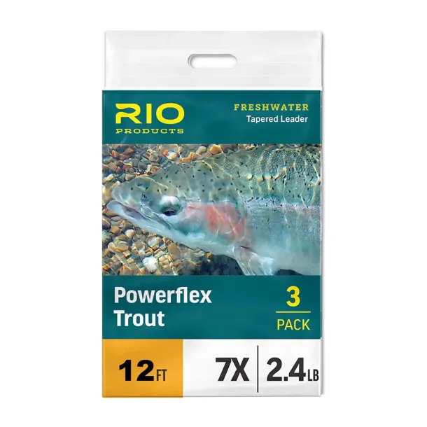 RIO Powerflex Trout Leader 12ft 3-Pack