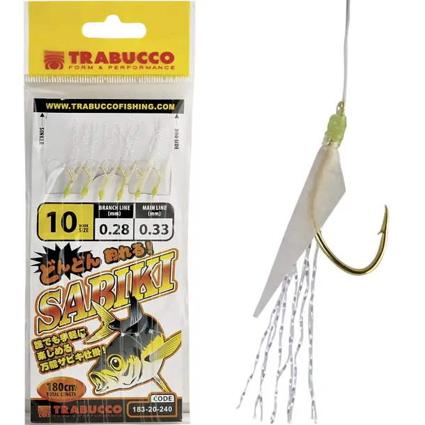 Trabucco Sabiki Silde og makrel forfang St. 6 Rig 2 St. 6 Rig 2
