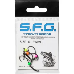 SFG Trout Hooks Tungsten Med Swivel