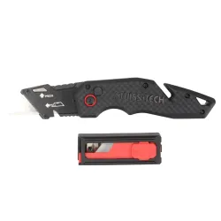 SwissTech Foldekniv inkl. 5 Trapezblade