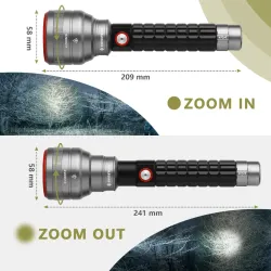 SwissTech Toll 1000lm Genopladelig Lommelygte