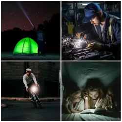 SwissTech Franziska 500lm Genopladelig Lommelygte