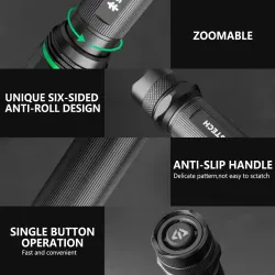 SwissTech Franziska 500lm Genopladelig Lommelygte