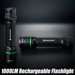 SwissTech Magdalena 1000lm Genopladelig Lommelygte