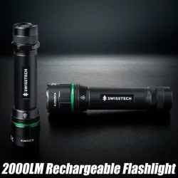 SwissTech Noemi 2000lm Genopladelig Lommelygte