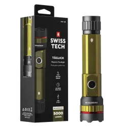 SwissTech Tglich 5000lm Genopladelig Lommelygte