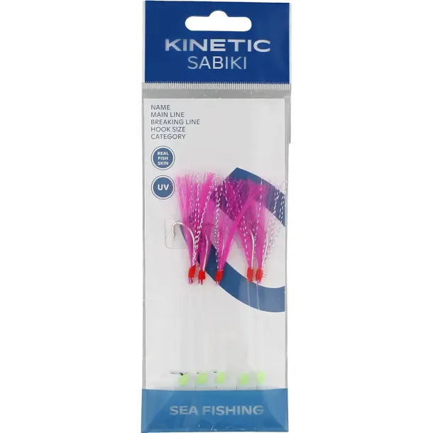 Kinetic Sabiki Nordic Mackerel Pink/Crystal Flash Pink/Crystal Flash