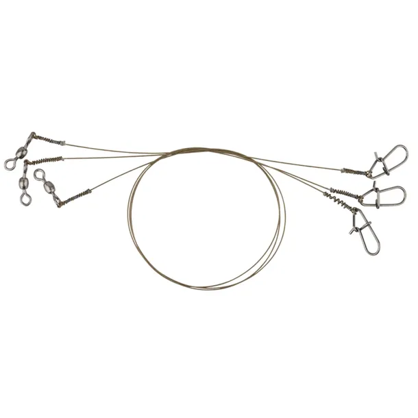 Savage Gear Raw49 Uncoated Trace 20cm 0,27mm Swivel/Needle Snap (3stk.)