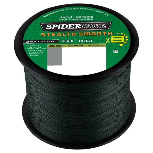 Spiderwire Stealth Smooth 8 Moss Green Bulk 2000M