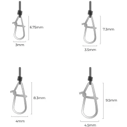 Spro Freestyle Reload Stainless Fluoro Snaps