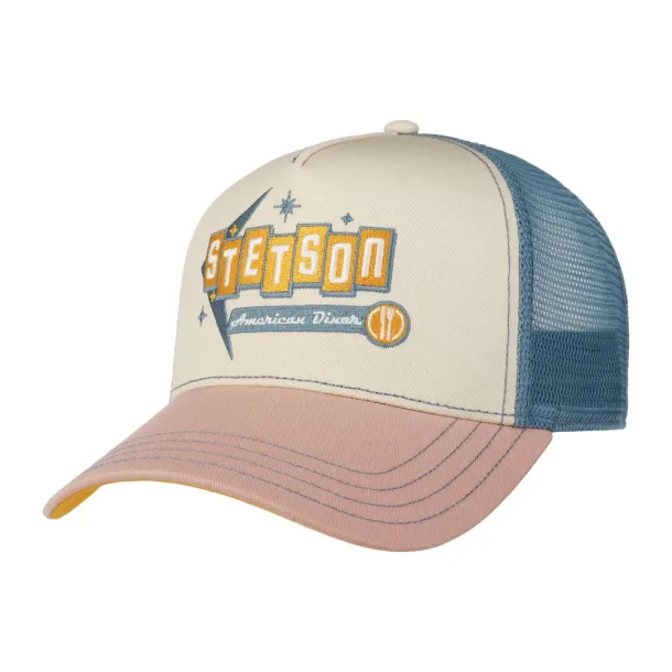 Stetson Trucker Cap American Diner Rose/Ecru