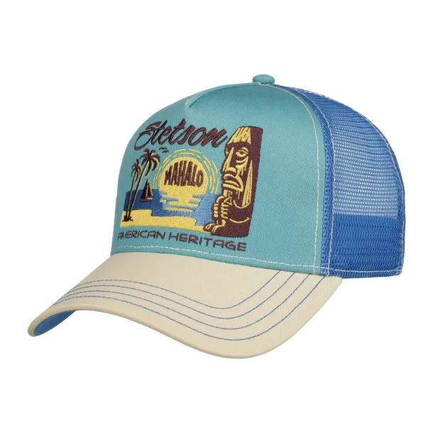 Stetson Trucker Cap Mahalo Offwhite/Ocean