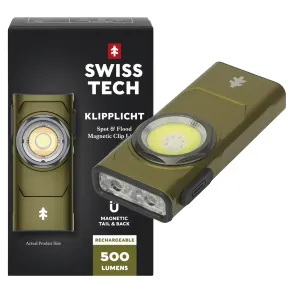 Swisstech Klipplicht 500LM Magnetisk Lommelygte