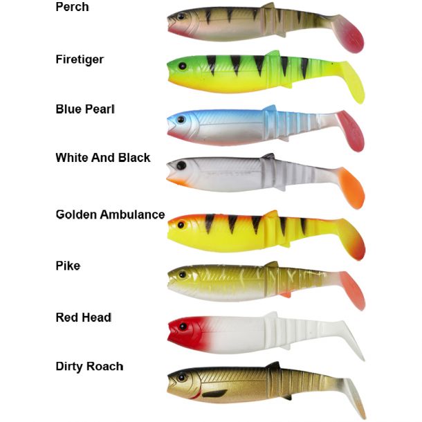 Savage Gear Cannibal Shad Assorterede Farver Aborre EFFEKTLAGERET ApS