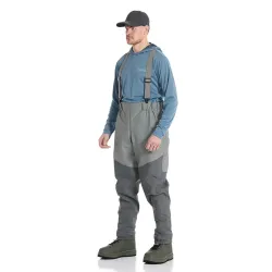 Vision Koski Grey Guiding Stocking Foot Waders