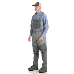 Vision Koski Grey Stocking Foot Waders