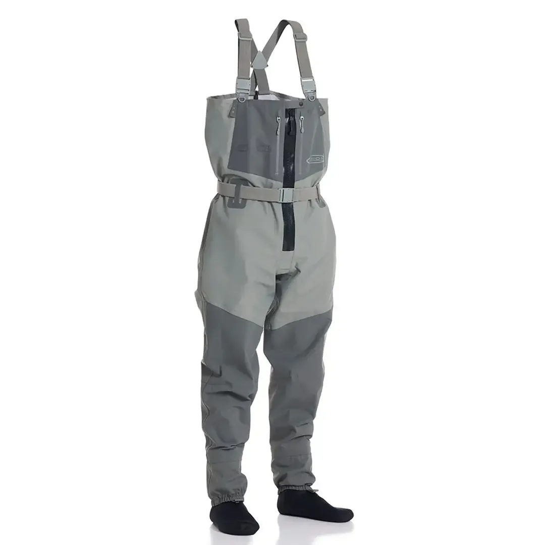 Vision Koski Grey Zip Waders – Åndbare waders med lynlås