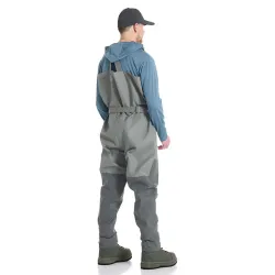 Vision Koski Grey Zip Stocking Foot Waders