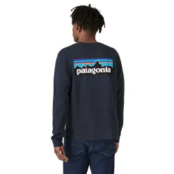 Patagonia Men's Long-Sleeved P-6 Logo Responsibili-Tee