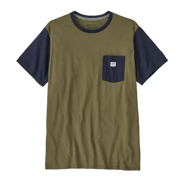 Patagonia Shop Sticker Pocket Responsibili-Tee Kun str. M og L