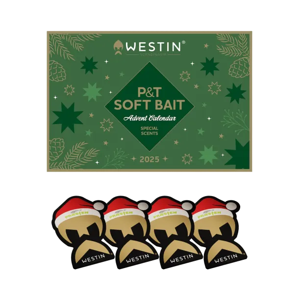 Westin Soft Bait Julekalender inkl. 4 stk. Gratis Westin Pr�sten