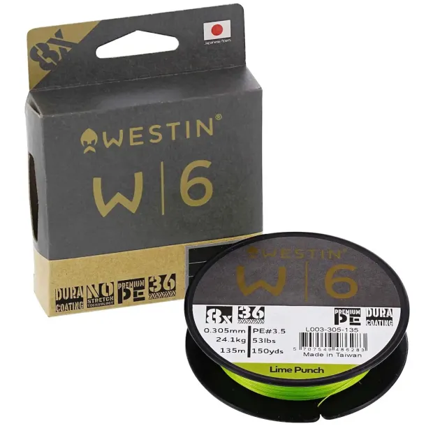 Westin W6 8-Braid 135m Lime Punch