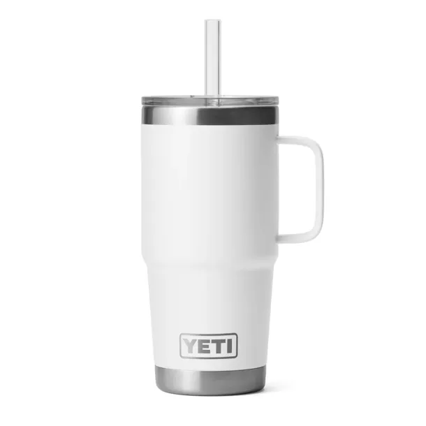 YETI Rambler 25 oz (710 ml) Straw Mug White White