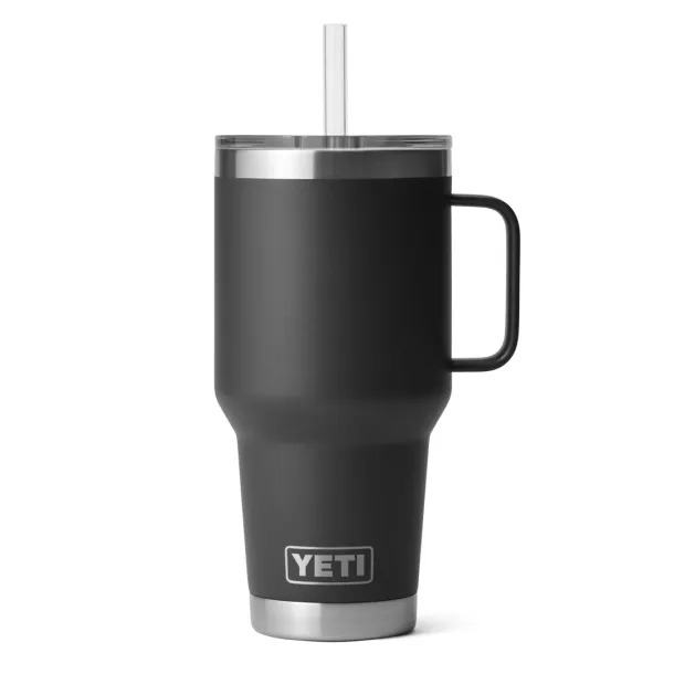 YETI Rambler 35 oz (994 ml) Straw Mug Black Black