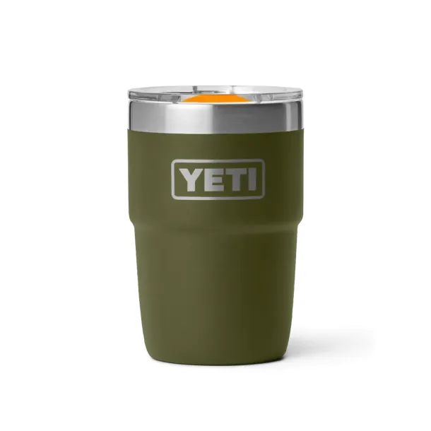 YETI Rambler 8 oz (236 ml) Stackable Cup Olive/King Crab Orange Olive/King Crab Orange