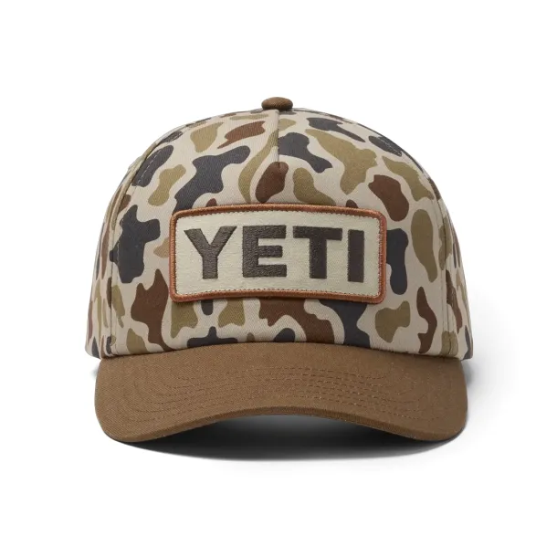 YETI Wetlands Camo Logo Badge Snapback Cap