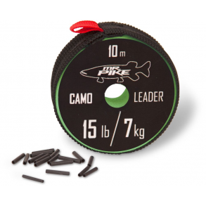 Quantum Mr. Pike Camo Coated Leader Materiale 10m