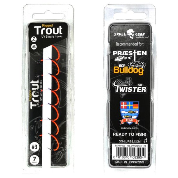 SkullGear Rigged Trout UV Enkeltkroge
