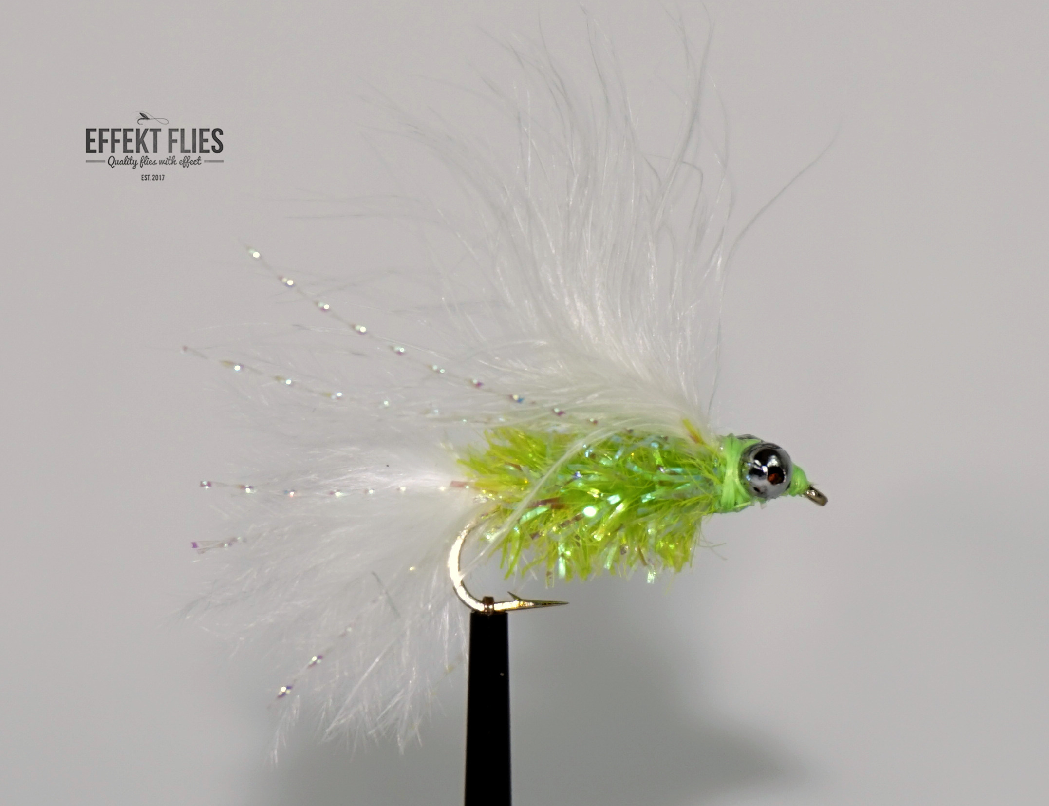 Effekt Flies L/S Fritz Lures Cats Whisker White/Green St. 10 - Put And Take fluer