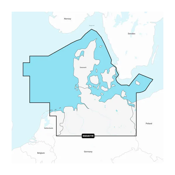 Garmin Navionics+ NSEU077R Danmark og Tyskland, Nord (MicroSD/SD) - Søkort