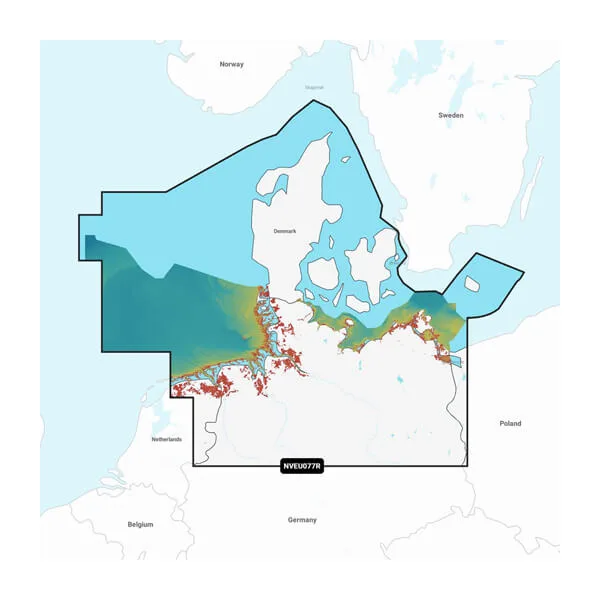 Garmin Navionics Vision+ NVEU077R Danmark og Tyskland, Nord (MicroSD/SD) - Søkort